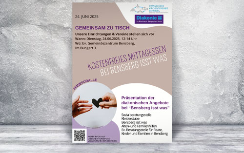 Präsentation der diakonischen Angebote bei Bensberg isst was